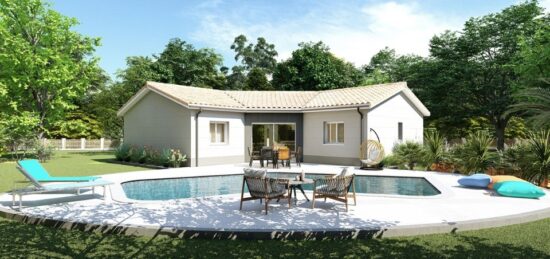 Plan de maison Surface terrain 99 m2 - 4 pièces - 3  chambres -  sans garage 