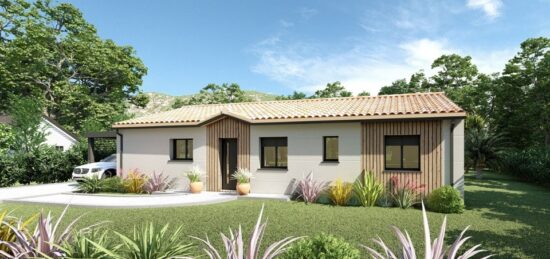 Plan de maison Surface terrain 78 m2 - 3 pièces - 3  chambres -  sans garage 