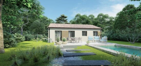 Plan de maison Surface terrain 84 m2 - 4 pièces - 3  chambres -  sans garage 