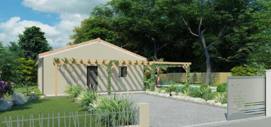 Plan de maison Surface terrain 80 m2 - 4 pièces - 3  chambres -  sans garage 